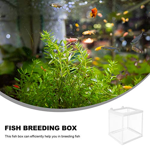 Yardwe Hatching Box for Aquarium Fish Breeding Mesh Incubation Kit Fish Isolation Box Easy Cleaning