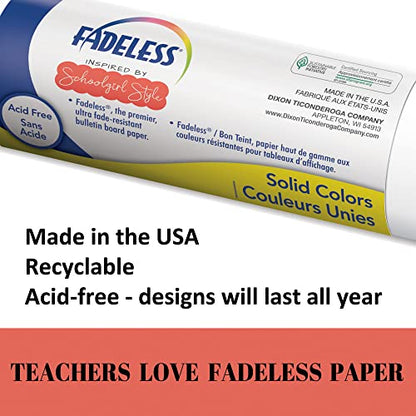 Fadeless Bulletin Board Paper, Fade-Resistant Paper for Classroom Decor, 48” x 12', Graffiti Wall, 1 Roll