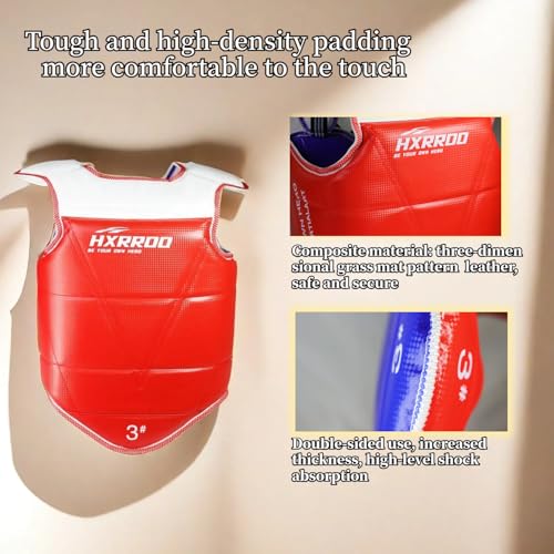 WT Taekwondo Martial Arts TKD Body Protector Reversible Chest Guard Protector hogu - size: 3