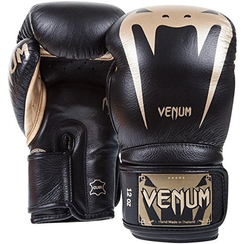 Venum Giant 3.0 Boxing Gloves - Nappa Leather - color: Black/Gold, size: 16 oz