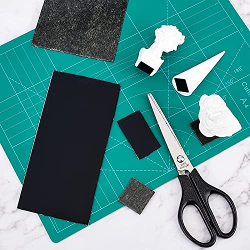 BENECREAT 4PCS Adhesive Silicone Sheet 11.8x8.2 Inch Black Nonslip Silicone Rubber Pad A4 Size 1mm Thick for Gaskets DIY Material, Supports, Leveling, Sealing, Bumpers, Protection, Abrasion, Flooring