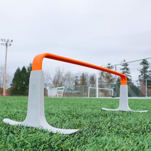Meister ZoomFlex Agility Hurdles w/Carry Bag - Flex-Safe Modular Speed Training - color: Safety Orange