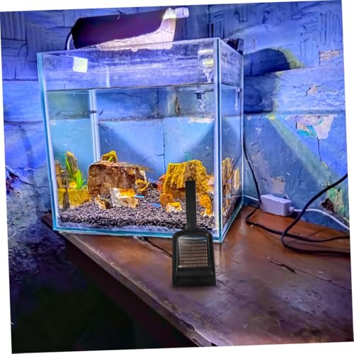 KICHOUSE 2pcs Fish Tank Gravel Cleaning Shovel Aquarium Sand Scoop for Effortless Maintenance Lightweight Design for Freshwater and Aquariums