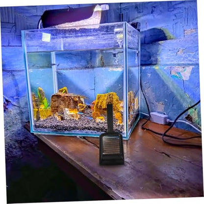KICHOUSE 2pcs Fish Tank Gravel Cleaning Shovel Aquarium Sand Scoop for Effortless Maintenance Lightweight Design for Freshwater and Aquariums