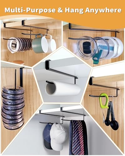 Tumbler Lid Organizer, Narrow Space-Saving Yeti Lid Organizer Inside Cabinet, No Drill No Adhesive Cup Lid Holder, for Kitchen Cabinet Organizers and Storage, Up to 12 Lids - size: 1Pack Narrow