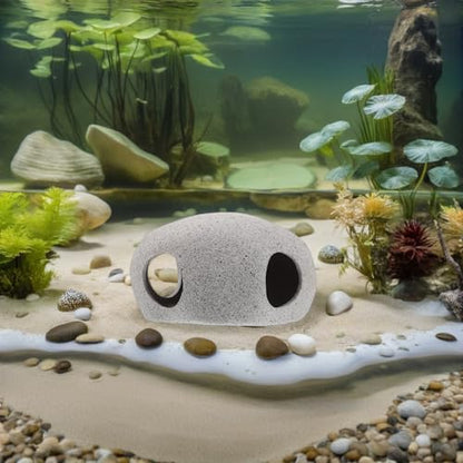 SUPVOX Aquarium Shelter House Small Cave for Fish Tank Porous Hollow Fish Hiding Breeding Tube Decorative for Shrimp and Cichlid in Freshwater Aquariums
