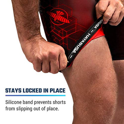 Hayabusa Geo Vale Tudo Shorts Men - color: Red, size: Small