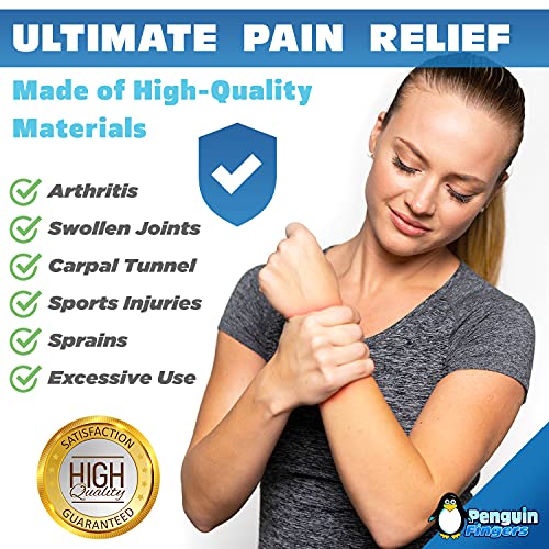 Wrist Cold Gel Ice Pack, Reusable Soft Gel Compression Wrap, Therapy Sleeve, Pain Relief for Injuries, Carpal Tunnel, and Sore Joints - No-Toxins and Latex-Free, - size: S/M