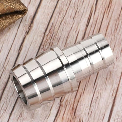 Silver Stainless Steel Aquarium Pipe Adapter Leak-Proof Joint Water Connector Fitting for Fish Tank Air Pump(16mm to 22mm) - size: 16mm to 22mm