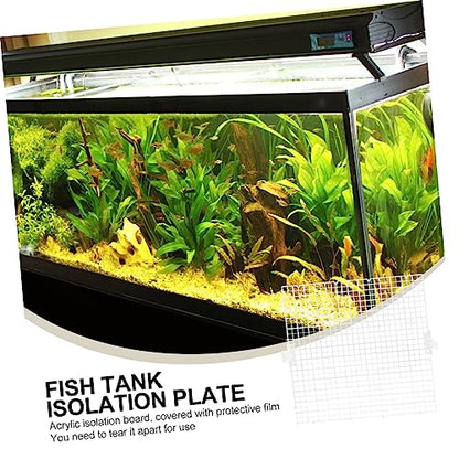 Kisangel 8pcs Aquarium Panel Fish Tank Divider for Breeding and Segregation Prevent Aggressive Fish from Harassing Fry Easy to Install Cups