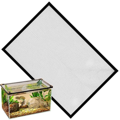 Fish Tank Cover – Magnetic Mesh Lid Guard, Anti Escape Netting, Invisible Cuttable Design Protector | Reliable Safety Solution for Fresh-Water Saltwater Aquarium Protection Use - size: 80*40cm