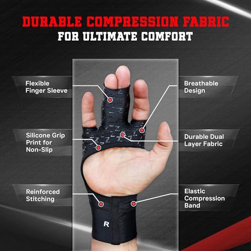 Middle Finger Brace Compression Gloves, Splint Alternative, Unisex XL | Athletic Buddy Tape, Finger Sleeve & Brace, Arthritis Pain Relief & Joint Stabilizer for All Sports - size: X-Large, style: Middle Finger
