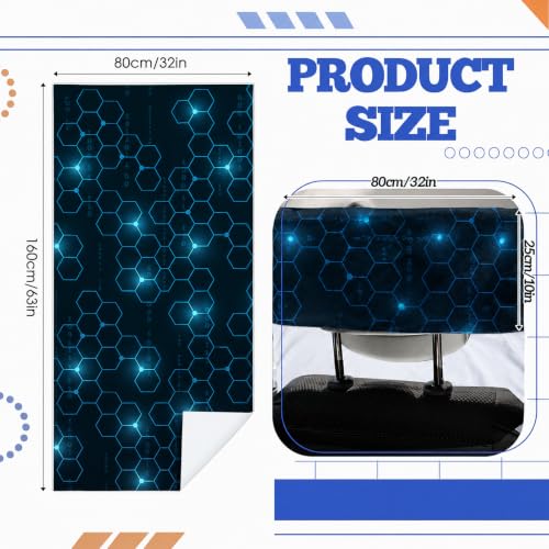 Hahafelt 2 Pack Car Seat Towel Cover with Storage Bag, Hexagonal - style: Hexagonal