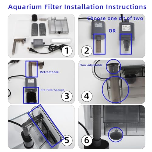 5 Gallon Glass Small Fish Tank with Filter Light and Lid, Betta Aquarium Starter Kits - size: 5 Gallon