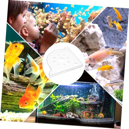Cabilock Plant Holder for Aquarium Multi Functional Triangle Fish Tank Corner Shelf Space Saving Storage Stand for Fish Food Supplies Stable Organizer for