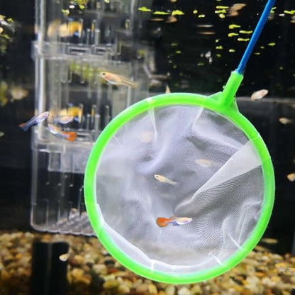 4 Pcs Mini Brine Shrimp Net Aquarium Fish Net Random Color Fish Net for Fish Tank for All Fish