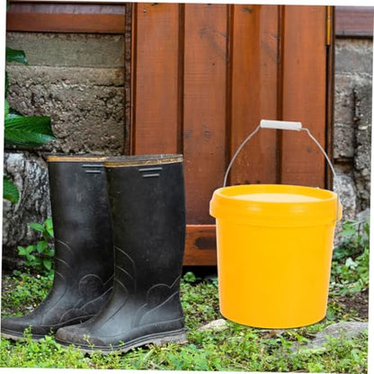 NOLITOY Heavy Duty Sealed Plastic Bucket with Lid Versatile Pail for Food Water Household Storage Portable Leakproof Container for Kitchen Office Use