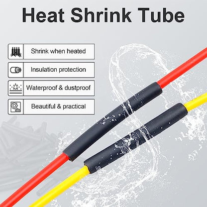 4Pack 6-Pin Waterproof DT Connector Male and Female Wire Connectors with 16AWG 105℃ 600V Wires and Heat Shrink Tubes, Applicable for Automotive Electrical Connections - size: 6-pin/4pack