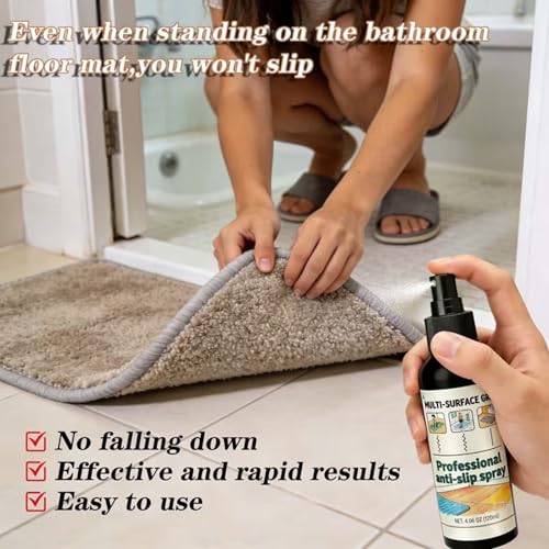 Yoga Mat Anti-shift Spray, No Sticky Residues, 120ml, Gym Mat Cleaning Solution, Fitness Equipment Cleaning Spray, Odor-Neutralizing Action, For Home Studio Room Gear Women Men Beginners