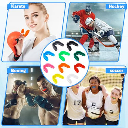 Frienda 10 Pcs Sports Mouth Guards, Teeth Armor for Boxing, Football