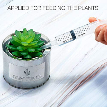 20 Packs 20ml/cc Plastic Syringes Liquid Measuring Syringe with Measurement Needleless Sterile and Individually Sealed for Measuring Liquids Feeding Pets Gardening Oil or Glue Applicator Favors