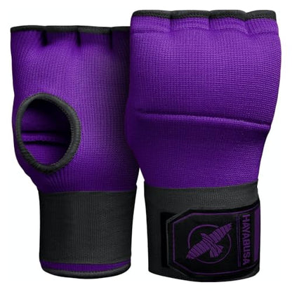 Hayabusa Quick Gel Hand Wrap Boxing Gloves - color: Purple/Black, size: Medium