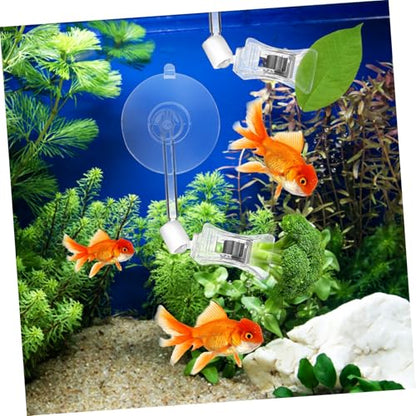 BESPORTBLE 3pcs Aquarium Suction Cup Clips Clamp Holders for Fish Tank Accessories Secure Airline Tubing and Sign Support Easy Installation and Versatile Use