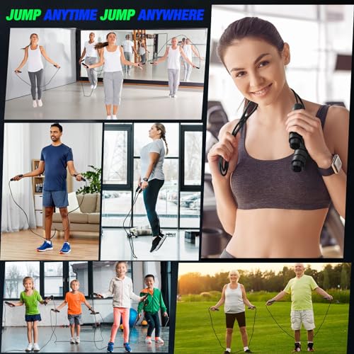 Hydren 24 Pcs Jump Ropes for Fitness Bulk with Ball Bearings, Adjustable