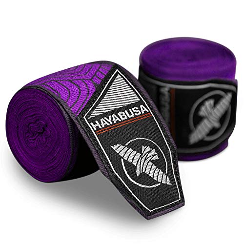 Hayabusa 4.0 Perfect Stretch Boxing Hand Wraps | Boxing Hand Wraps, Boxing Wraps, Muay Thai Hand Wraps, Wrist Wraps Boxing, Hand Wraps for Boxing Gloves, 180 Inch Hand Wraps - color: Purple Lotus, size: 180"