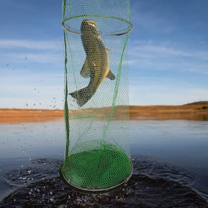 FRCOLOR Fishing Net Fish Catcher Net Thickened Nano Double Steel Mesh 25x2m Outdoor Sea Fishing Shrimp Minnow Trap