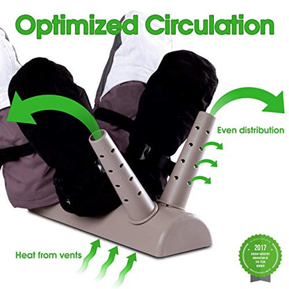 Green Glove Dryer for Hats, Gloves, Shoes & More (Eco Dryer White W/2 Extension Nozzles) - color: Eco Dryer White W/2 Extension Nozzles