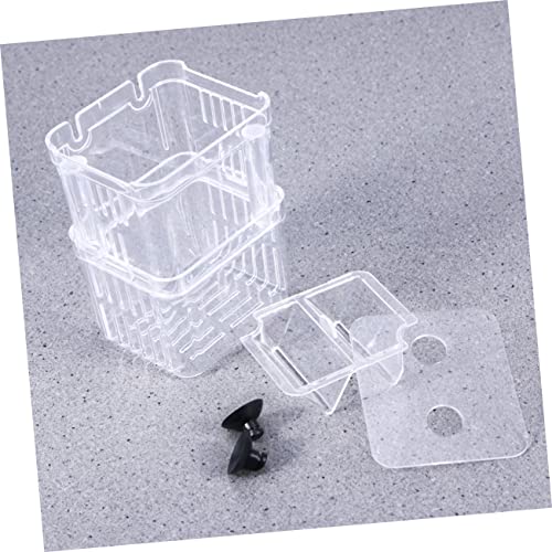NOLITOY Aquarium Fish Box Fish Hatchery Incubator Double Design Optimal Water and Space-Saving