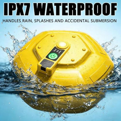 Floating Aerator, IPX7 Waterproof Rechargeable Bait Bucket Aerator, Portable Live Bait Oxygen Pump for Fishing, Livewell & Fish Tank, USB Powered Air Pump for Transport