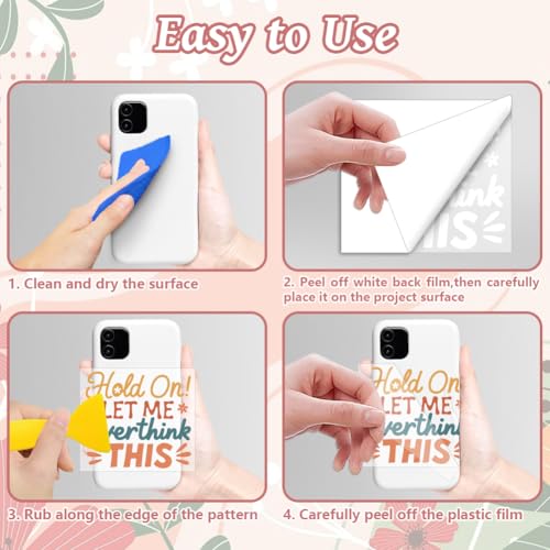 Peacoblue 18 Sheets Rub on Transfers for Crafts, Funny Words 3.6"x3.9" UV DTF Cup Wraps Waterproof Rub on Cold Transfers Stickers for Wood Glass Metal Cup Tumblers Mirrors Mugs Home Decor - style: Funny Words