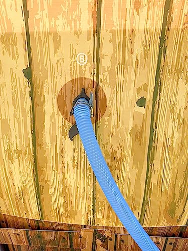 Above Ground Swimming Pool Hose Holder - 2pk 1.5 Inch Filter Pipe Holder Support Bracket Intex Vacuum Accessories Heavy Duty