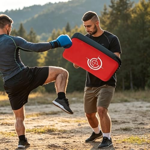 Kick Shield Muay Thai Kickboxing, Large Heavy Curved Kicking Striking Body Pad, Punching Foot Target MMA Boxing Training, Martial Arts Karate TKD Taekwondo