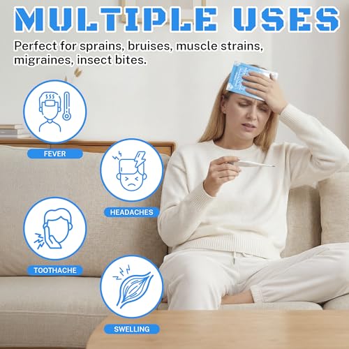 50 Pack Instant Cold Packs (4.3" x 5.9") - Disposable Ice Packs - size: 50 PACK