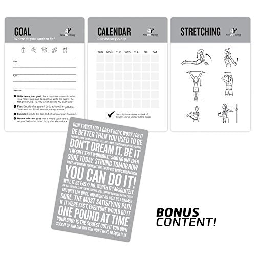Dumbbell Workout Cards, Instructional Fitness Deck for Women & Men, Beginner Fitness Guide to Training Exercises at Home or Gym (Dumbbell, Vol 1) - style: Dumbbell Vol1