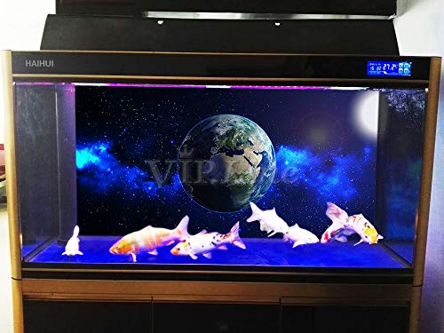 Earth Aquarium Background Poster PVC Fish Tank Decorations Landscape 24 48 72 (48" x 18"/ 122 x 46cm)