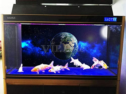 Earth Aquarium Background Poster PVC Fish Tank Decorations Landscape 24 48 72 (48" x 18"/ 122 x 46cm)