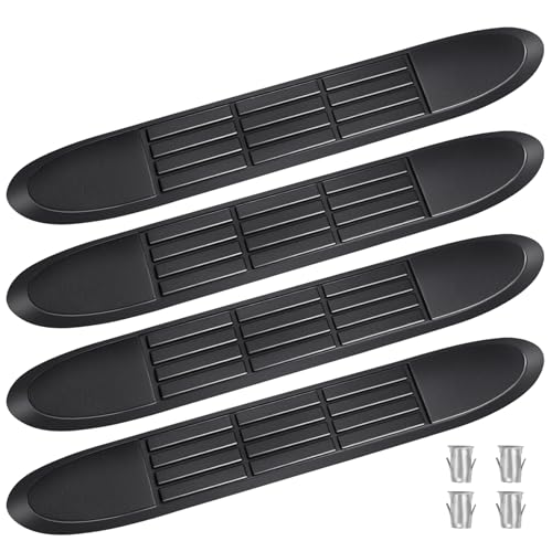 Replacement Step Pad for 3" Round Tubes with 4 Holes, 19.6" X 3.1"(18.6" Outer Hole Spacing) – Durable Non-Slip Replacement Step Pad Set of 4, Easy Installation——Verify Tube Size & Hole Spacing! - size: xng-25