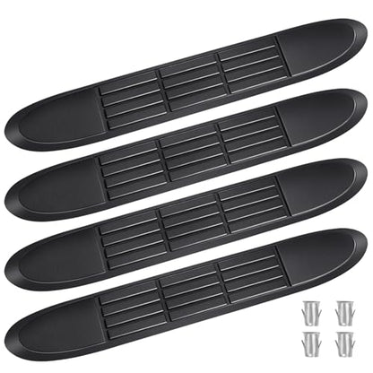 Replacement Step Pad for 3" Round Tubes with 4 Holes, 19.6" X 3.1"(18.6" Outer Hole Spacing) – Durable Non-Slip Replacement Step Pad Set of 4, Easy Installation——Verify Tube Size & Hole Spacing! - size: xng-25