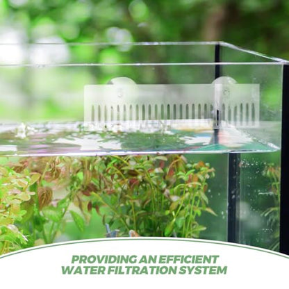 BESTonZON Removable Acrylic Fish Tank Overflow Comb 2-Pack Aquarium Water Comb for Preventing Overflow and Separating Fish Compatible with Various Aquariums Easy Maintenance