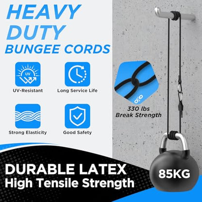 SDTC Tech 48 Inch Adjustable Bungee Cords with Carabiner Hooks - size: 48 inch-4 pack