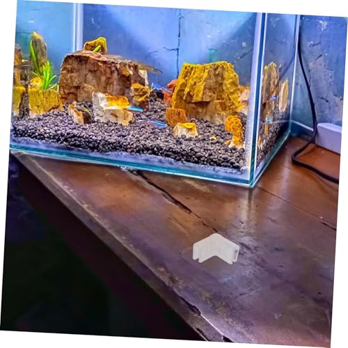 YARNOW 10Pcs Transparent Aquarium Corner Guards Shaped Fish Tank Edge Protectors Durable Multifunctional Bumpers for Aquariums Furniture Appliances