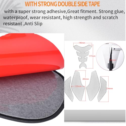 Motorcycle Side Center Non-slip Fuel Tank pad Traction Pad Gas Knee Grip Protective Decal Gas Knee Grip Traction Pad fit for SU&ZU&KI GSX-8R GSX-8S GSX8R GSX8S 2023-2025
