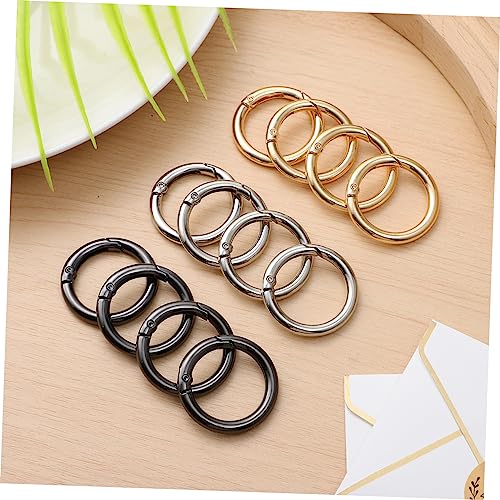 Metal Spring Clips 15 Pcs for Keychains and Purses