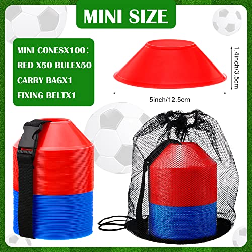 Hanaive Mini Soccer Cones for Agility Drills, 5 Inch