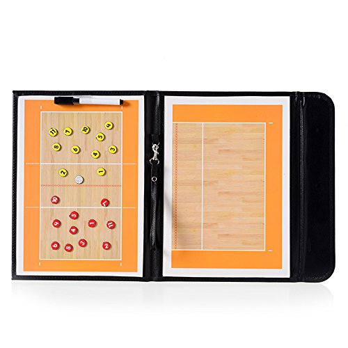 Pure Vie Foldable Magnetic Volleyball Coaching Board with Magnets, Pen