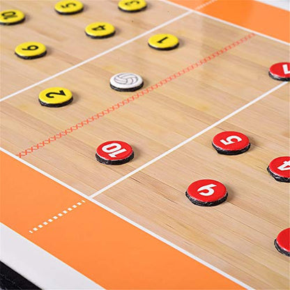 Pure Vie Foldable Magnetic Volleyball Coaching Board with Magnets, Pen